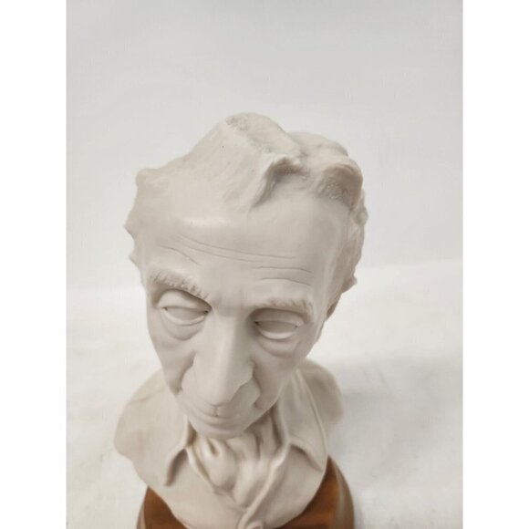 Vintage Porcelain Norman Rockwell Bust Sculpture by Edward J. Rohn Unpainted - Picture 2 of 8